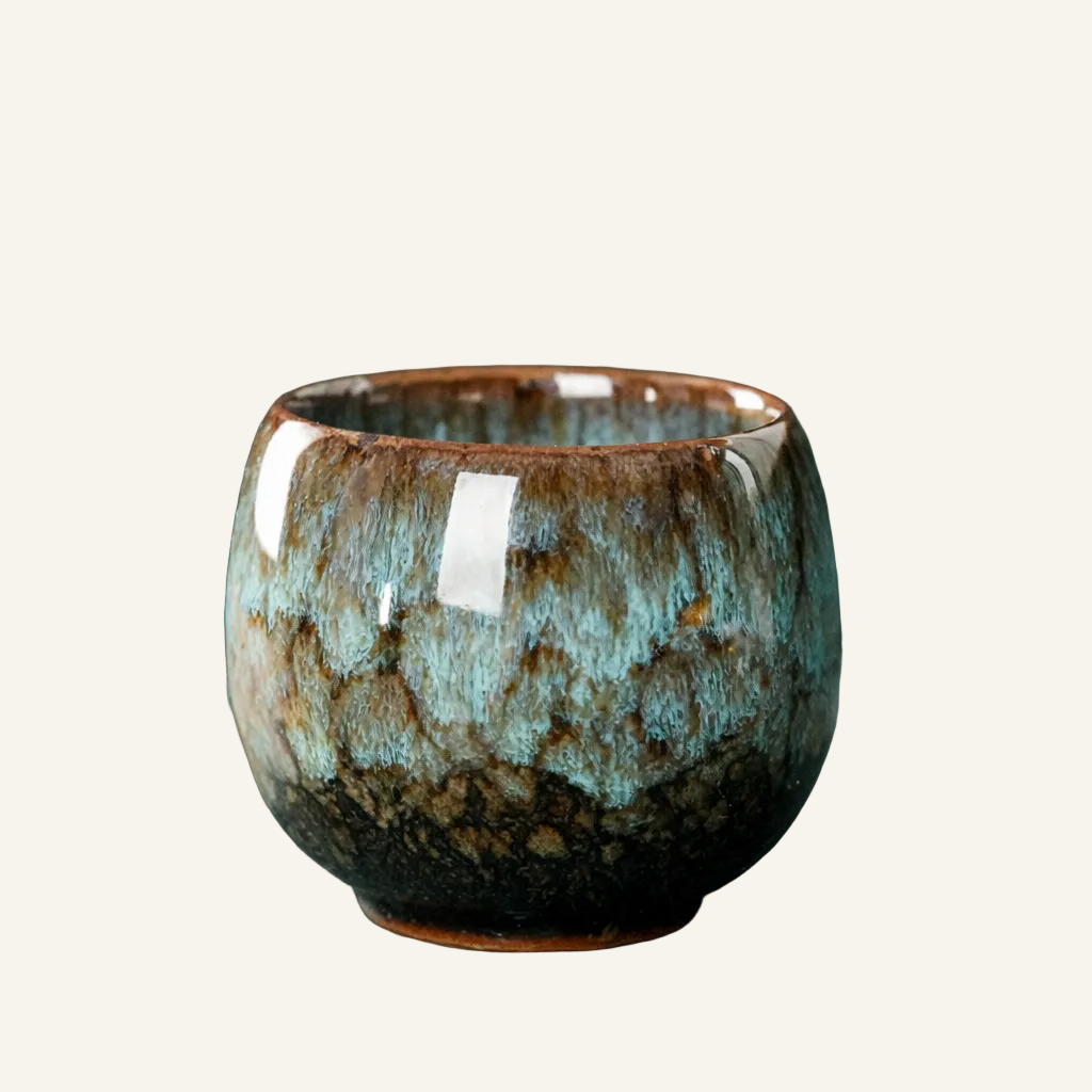 Teetasse Yunomi - cyan