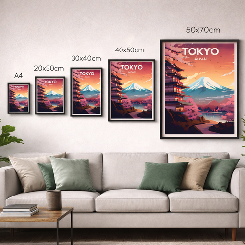 Japan Tokyo Art Print - Fuji