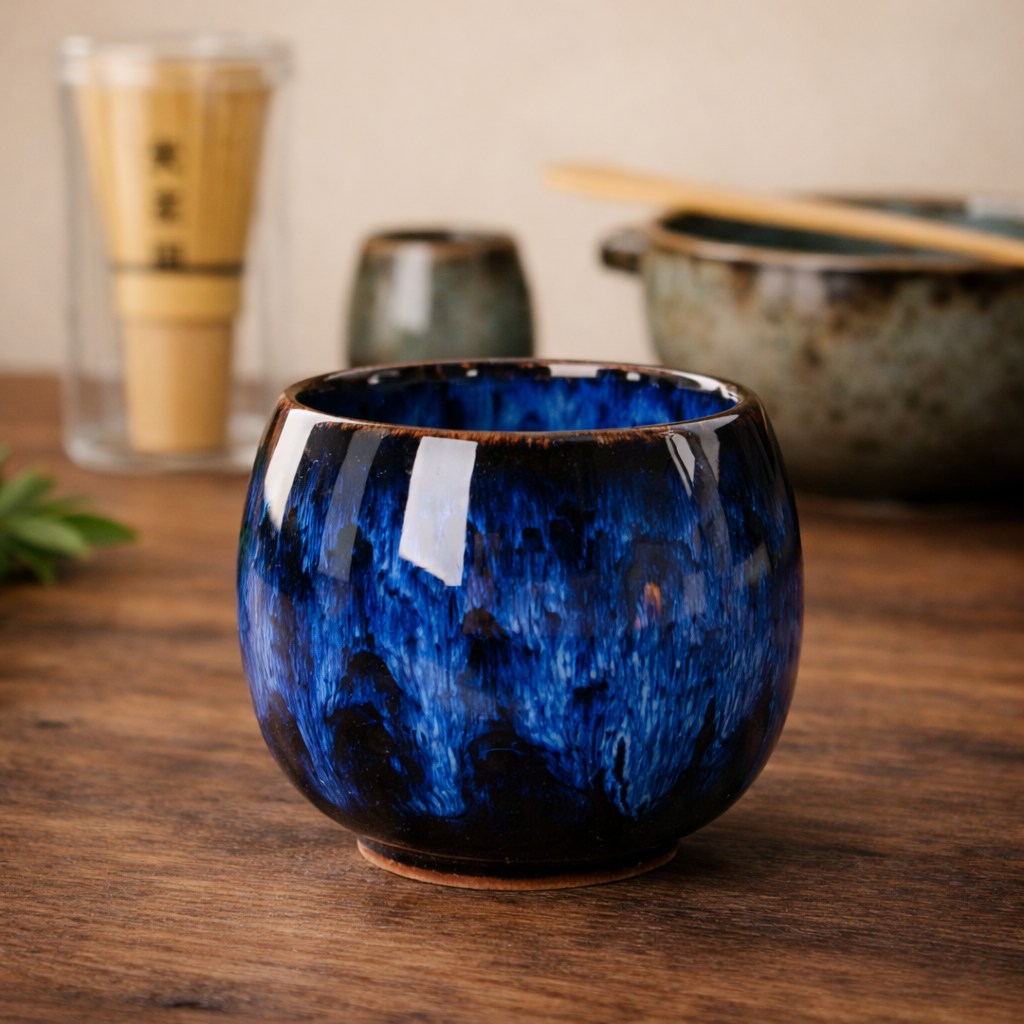Teetasse Yunomi - dark blue