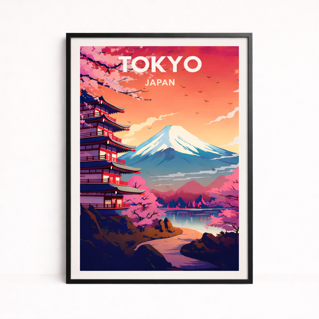 Japan Tokyo Art Print - Fuji