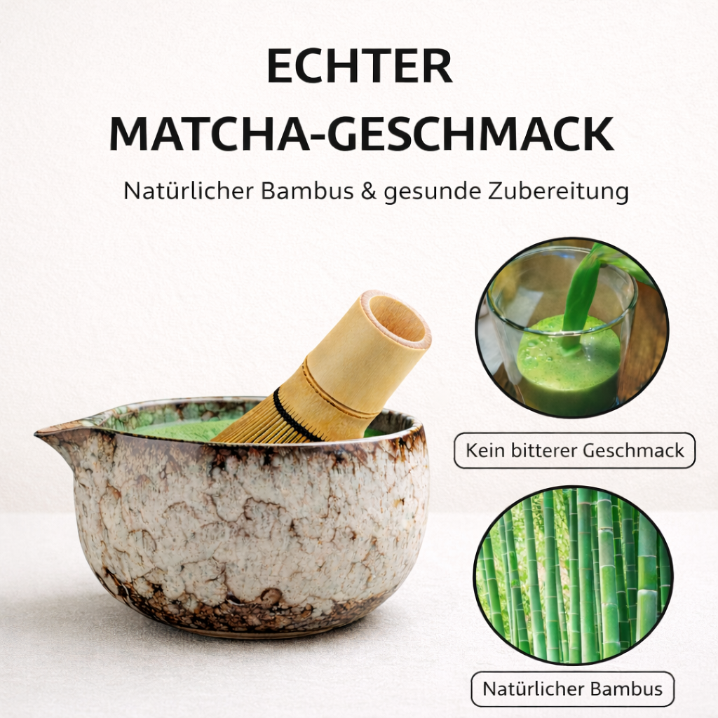 Matcha Tee-Set – 6-teilig im japanischen Stil (weiß)