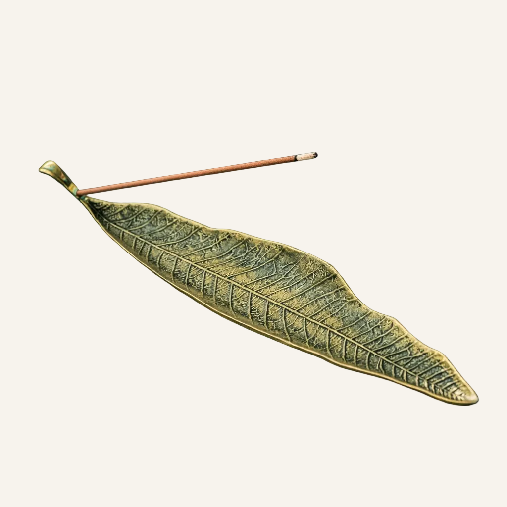 Räucherblatt – Räucherstäbchenhalter aus Metall