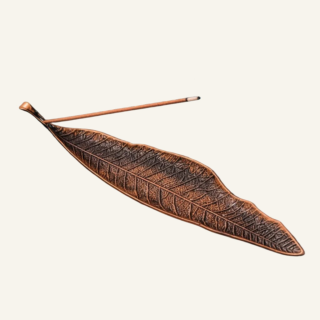 Räucherblatt – Räucherstäbchenhalter aus Metall