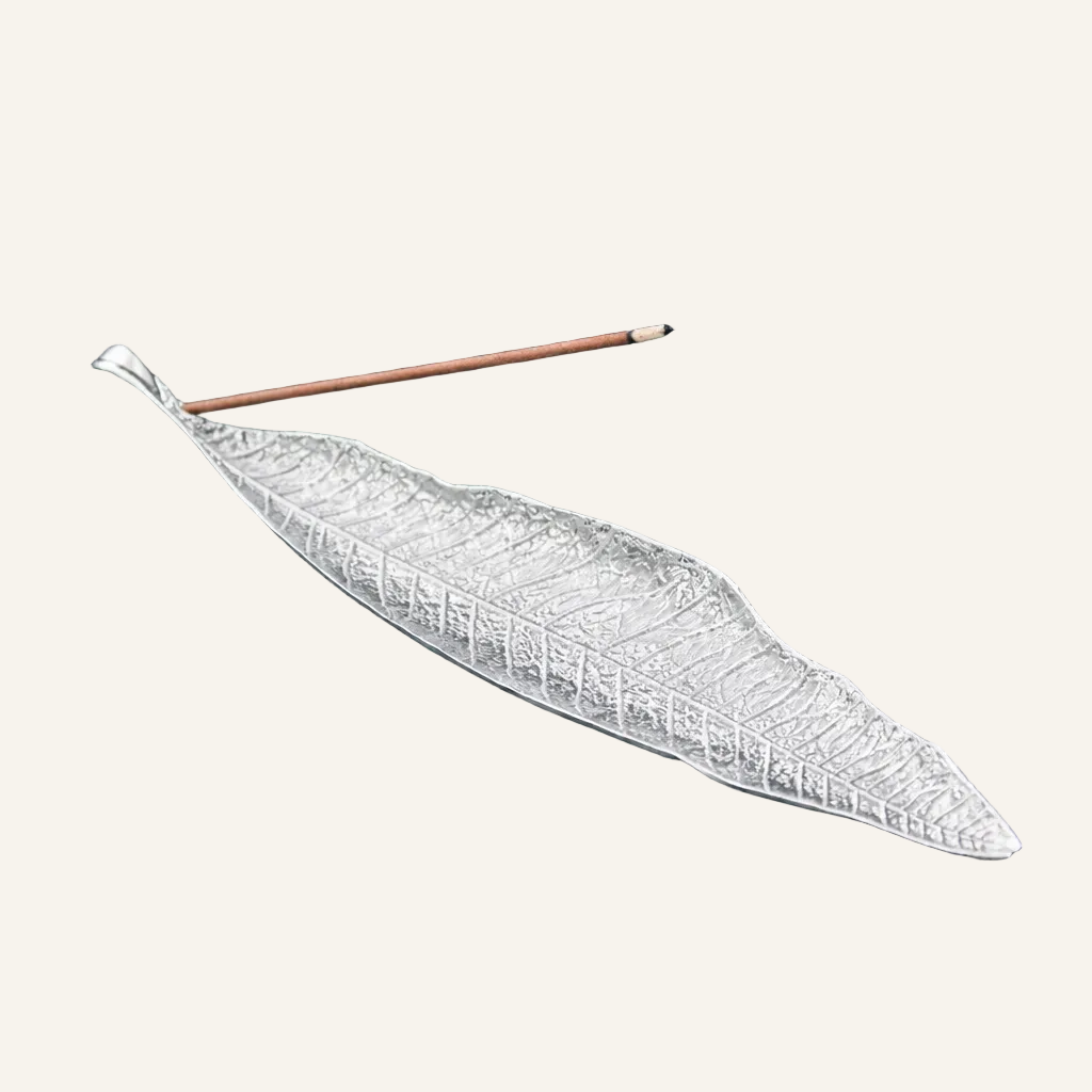 Räucherblatt – Räucherstäbchenhalter aus Metall